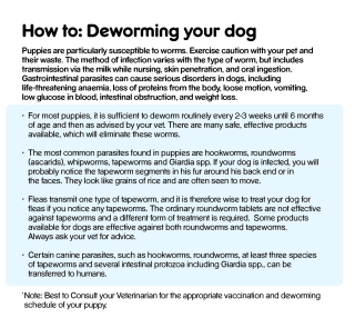 How to: deworming your dog